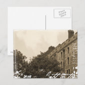 Sepia Uitzicht van het Briefkaart van het kasteel (Voorkant / Achterkant)