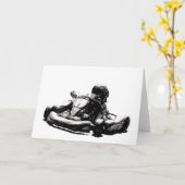 Sepia van de Raceauto van Kart de Schets van het Kaart (Gele Bloem)