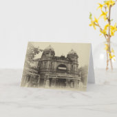 Sepia van het Huis van de Opera van Buxton lege Kaart (Gele Bloem)