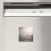 Sepia Veld van Wildbloemen in de zonsondergang Magneet (Insitu (Vaatwasser))