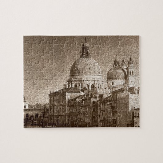 Sepia Venice Grand Canal Piazza San Marco Salute Legpuzzel (Horizontaal)