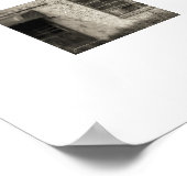 Sepia Verlaten Vleesmarkt Poster Print (Hoek)