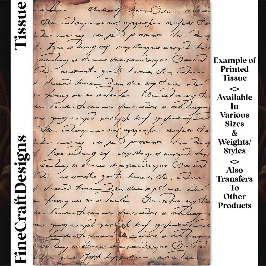 Sepia Verouderd Papier Elegant Schrijven DC8b Deco