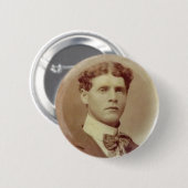 sepia Victoriaans knappe vent Ronde Button 5,7 Cm (Voorkant /achterkant)