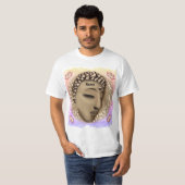 Sepia Vredesboeddha T-shirt (Voorkant volledig)