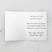 "Sepia Wagon Wheel #2"-verjaardagskaart Kaart (Binnen)