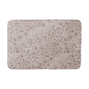 Sepia waterdruppels badmat