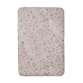 Sepia waterdruppels badmat (Voorkant Verticaal)