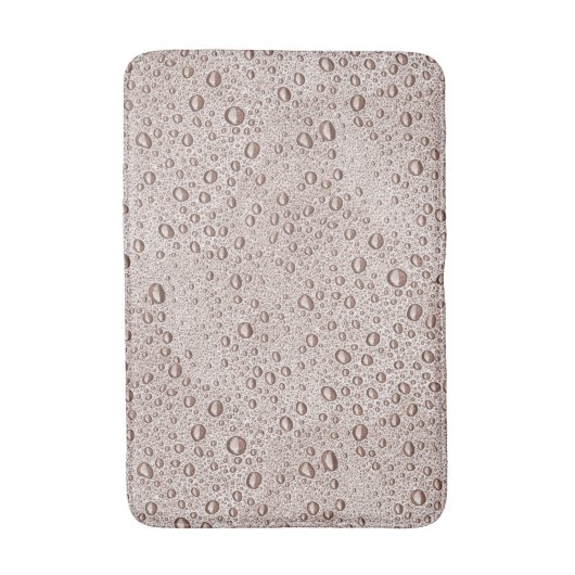 Sepia waterdruppels badmat (Voorkant Verticaal)