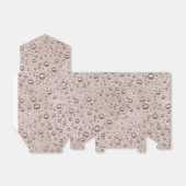 Sepia waterdruppels bedankdoosjes (Uitgevouwen)