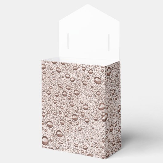 Sepia waterdruppels bedankdoosjes (Geopend)