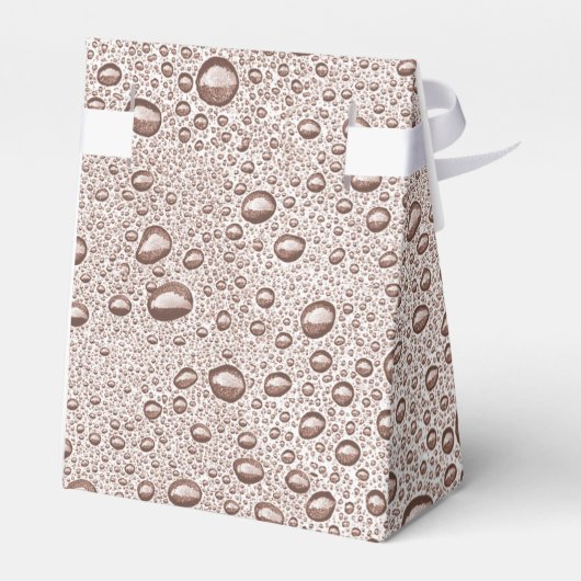 Sepia waterdruppels bedankdoosjes (Achterkant)