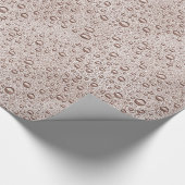 Sepia waterdruppels cadeaupapier (Hoek)