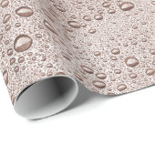 Sepia waterdruppels cadeaupapier (Rol Hoek)