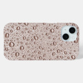 Sepia waterdruppels Case-Mate iPhone case (Achterkant (horizontaal))