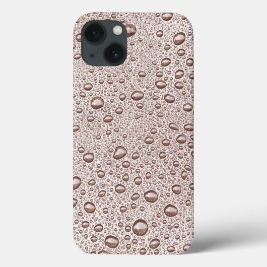 Sepia waterdruppels Case-Mate iPhone hoesje (Achterkant)