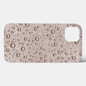 Sepia waterdruppels Case-Mate iPhone hoesje (Achterkant (horizontaal))
