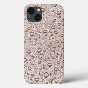 Sepia waterdruppels Hoesje-Mate iPhone case