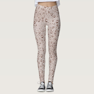 Sepia waterdruppels leggings