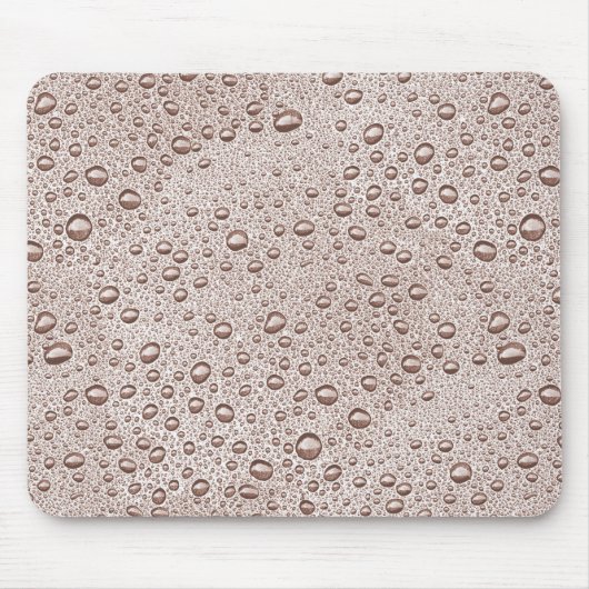 Sepia waterdruppels muismat (Voorkant)