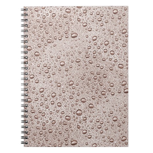 Sepia waterdruppels notitieboek (Voorkant)