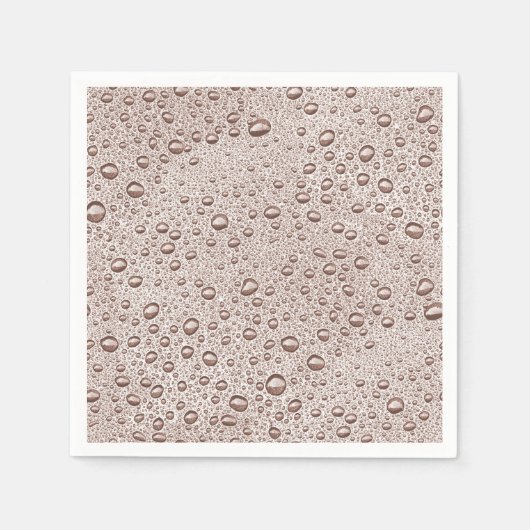 Sepia waterdruppels servet (Voorkant)