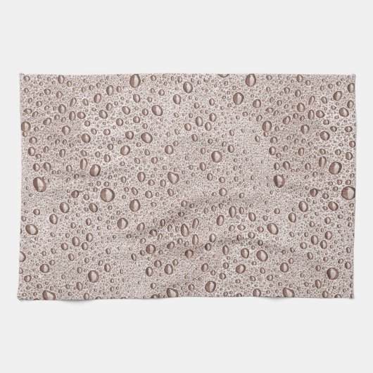 Sepia waterdruppels theedoek (Horizontaal)