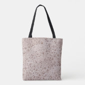 Sepia waterdruppels tote bag (Achterkant)