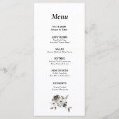 Sepia Waterverf Wedding of Event Menu (Voorkant)