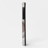 Sepia White & Cream Roos Achtergrond Aangepast Case-Mate iPhone Case (Achterkant/links)