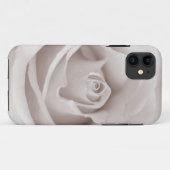 Sepia White & Cream Roos Achtergrond Aangepast Case-Mate iPhone Case (Achterkant (horizontaal))