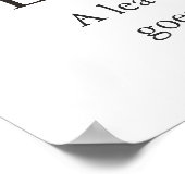 Sepia White Inspirational Leadership Wolf Poster (Hoek)