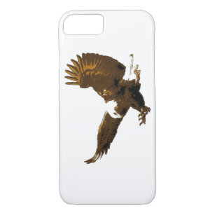 Sepia White Landing Eagle iPhone 7 Hoesje