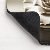 Sepia White Rose op viool Muismat (Hoek)