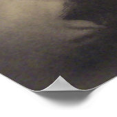 Sepia Witch Bat Night Cauldron Black Cat Poster (Hoek)