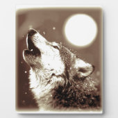 Sepia Wolf en Moon Fotoplaat (Voorkant)