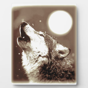 Sepia Wolf en Moon Fotoplaat