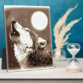 Sepia Wolf en Moon Fotoplaat (Zijkant)