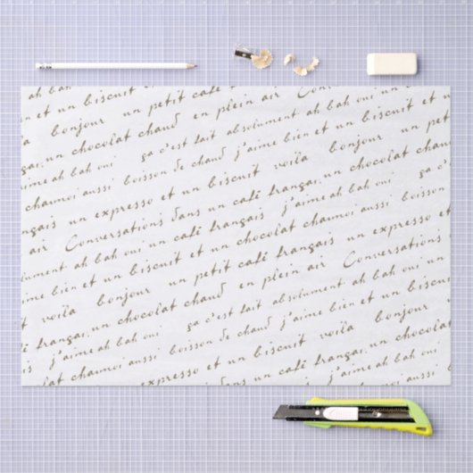 Sepia Words and Phrases Tissuepapier (Craft)