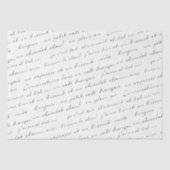 Sepia Words and Phrases Tissuepapier (Voorkant)