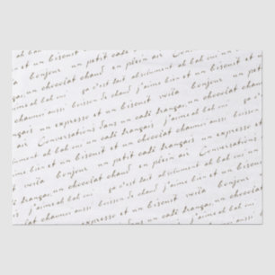 Sepia Words and Phrases Tissuepapier