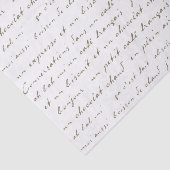 Sepia Words and Phrases Tissuepapier (Detail)