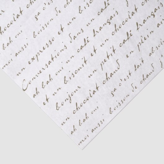 Sepia Words and Phrases Tissuepapier (Detail)