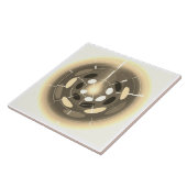 Sepia world art tegeltje (Zijkant)