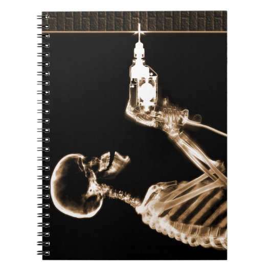 Sepia X-Ray Skeletbouwer Notitieboek (Voorkant)