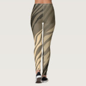 Sepia Zebra Print Leggings (Achterkant)