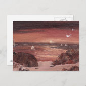 Sepia Zonsondergangen Briefkaart (Voorkant / Achterkant)