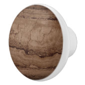 Sepia zwarte bruine granietsteen keramische knop (Rechts)