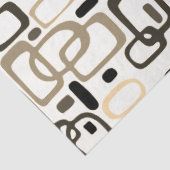 Sepiaovalen, kleurrijk geometrisch vormpatroon tissuepapier (Detail)