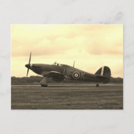 Sepiatone Hawker Hurricane Briefkaart